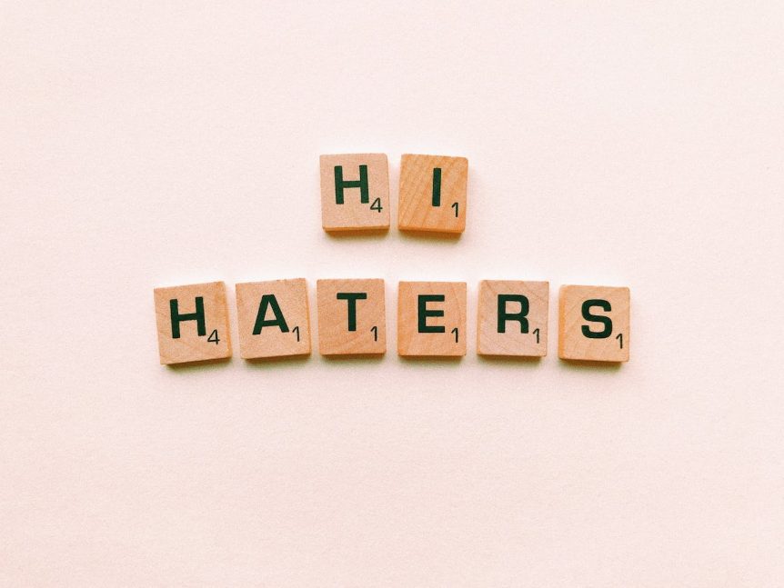 Picture saying Hi Haters.